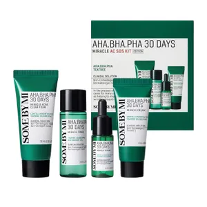 Some By Mi AHA.BHA.PHA 30 Days Miracle AC SOS Kit Edition - Miracle Acne Clear Foam + Miracle Toner + Miracle Serum + Miracle Cream